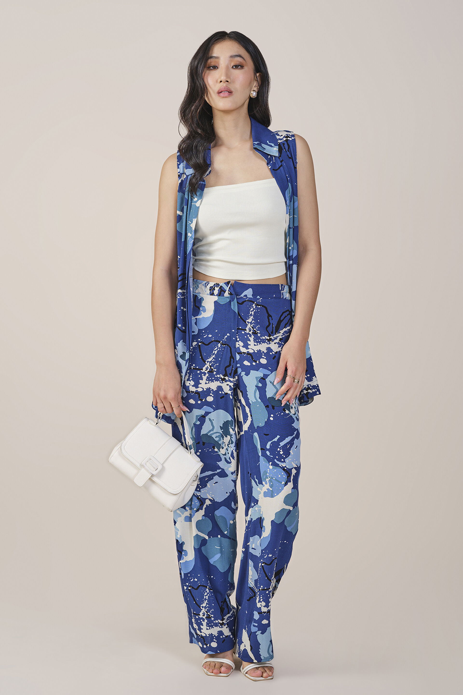 Dose of Blue Viscose Coord Set, Multi Color, image 2